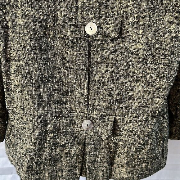 Tilmar of Hollywood Black White Tweed 100% Silk Jacket Size Small - Picture 5 of 5